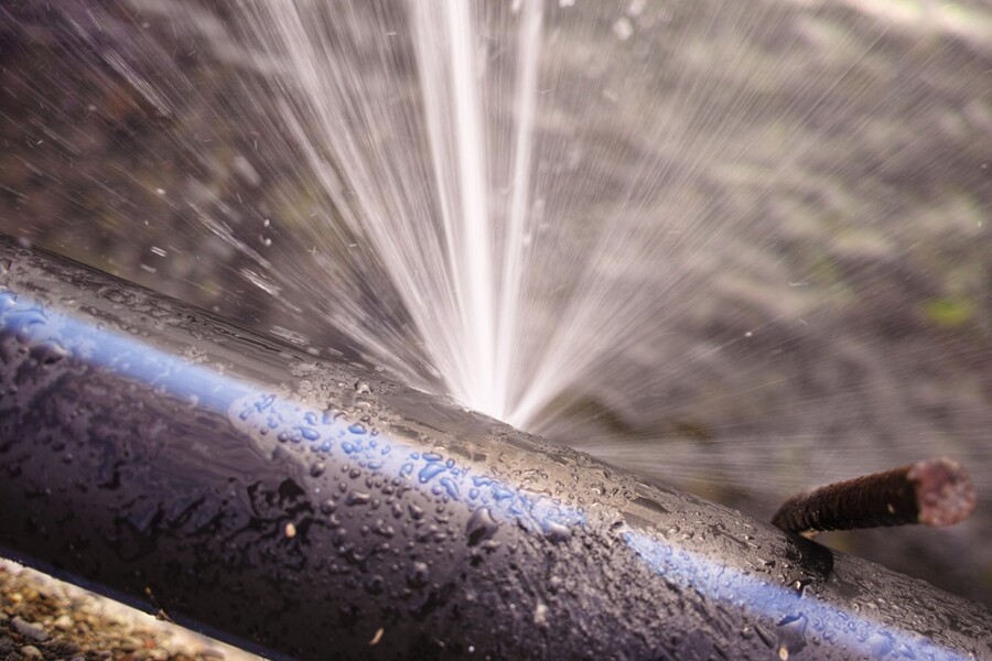 Burst pipe by Liberty Plumbing and Drain